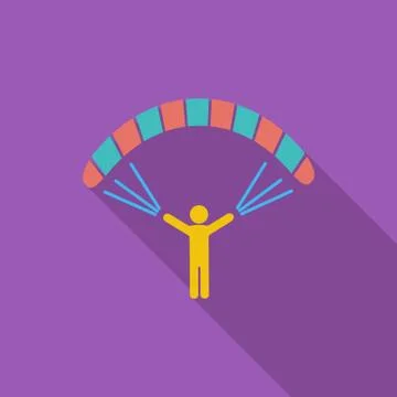 Paraglider Stock Illustration