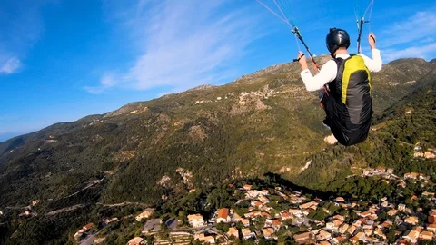 Paraglider, Lefkada, Greece Video stock 119386140