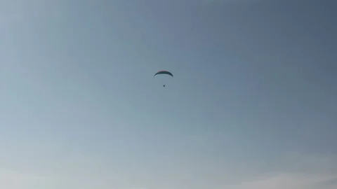 Paraglider over head Stock Footage 90001191