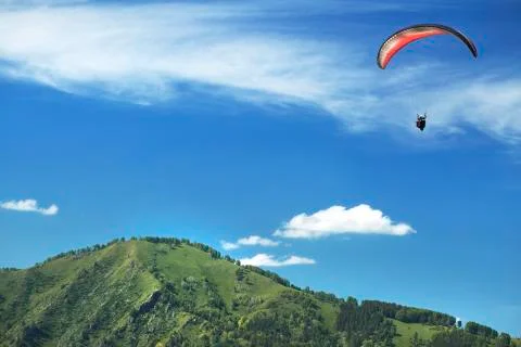 Paraglider Foto stock