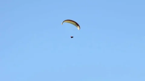 Paraglider in the sky Stock Footage 73020686