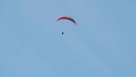 Paraglider in the sky   Stock Footage 143003955