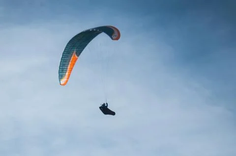 Paraglider in the sky Stock Photos