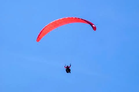 Paraglider in the sky Fotos de archivo