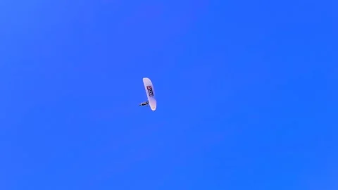 Paraglider in the sky training flight Stock Footage 241678076