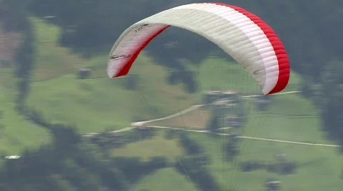 Paraglider start 01 Stock Footage 631164