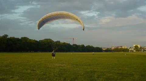 Paraglider testing Stock Footage 63839241