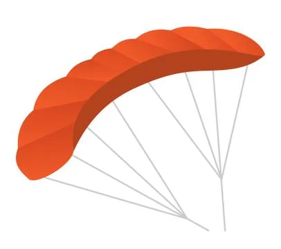 Paraglider vector cartoon illustration. 스톡 일러스트