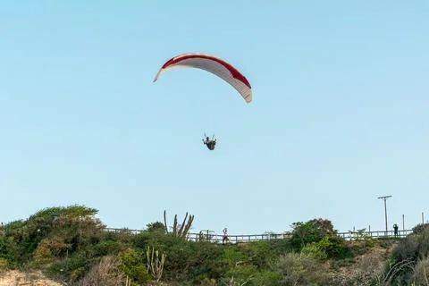 Paragliders in the sky Stock Photos