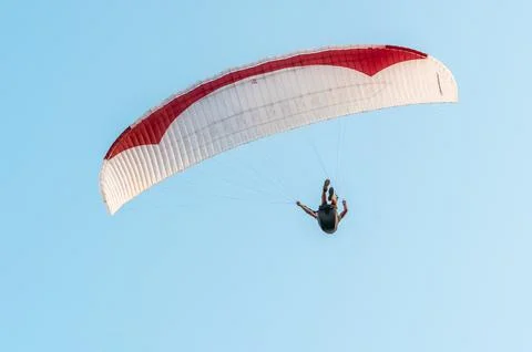 Paragliders in the sky Stock Photos