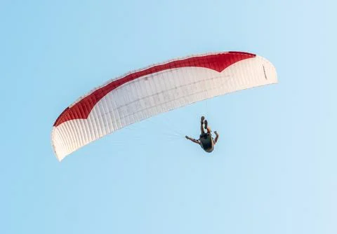 Paragliders in the sky Stock Photos