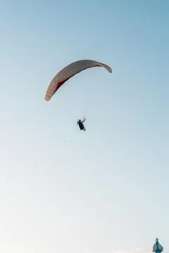 Paragliders in the sky Stock Photos