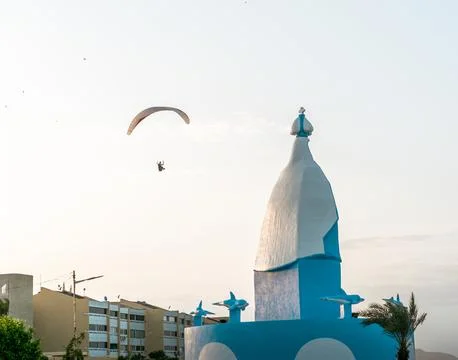 Paragliders in the sky Stock Photos