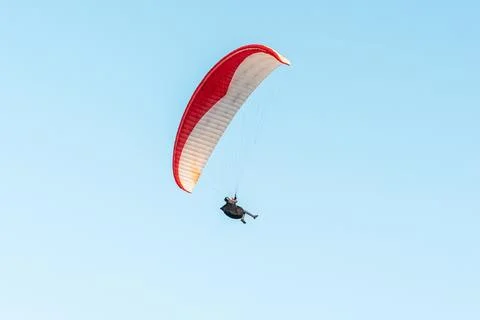 Paragliders in the sky Stock Photos