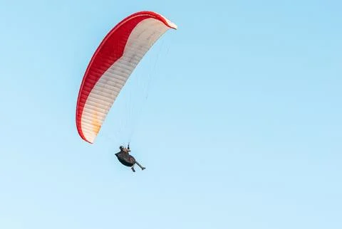 Paragliders in the sky Stock Photos