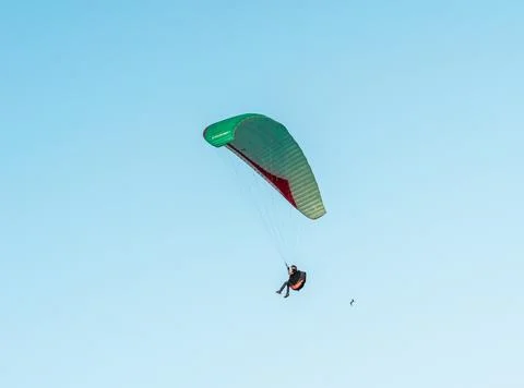Paragliders in the sky Stock Photos