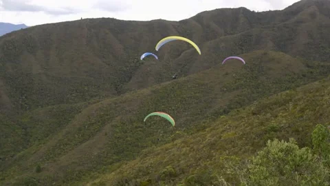 Paragliding 08 Horizontal Video stock 217542110