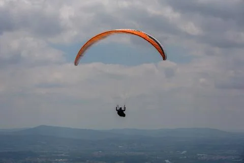 Paragliding Aboua Cup Stock Photos