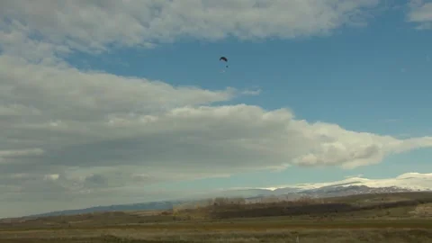 Paragliding in the air 18 Stock Footage 321232696