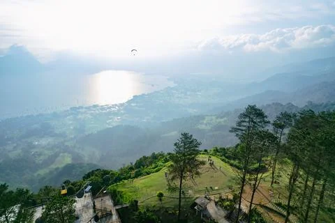 Paragliding attraction 스톡 사진
