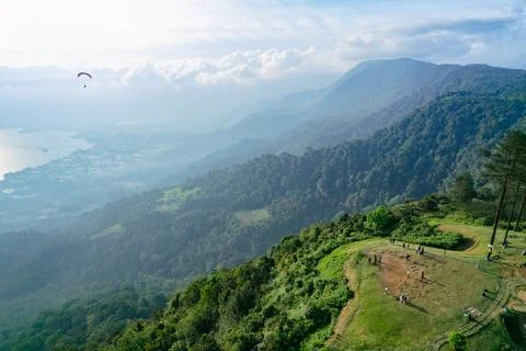 Paragliding attraction Foto stock
