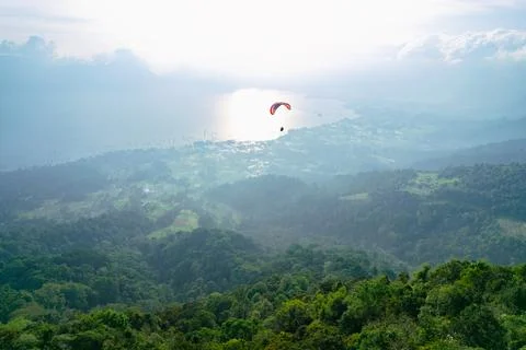 Paragliding attraction Stock Photos