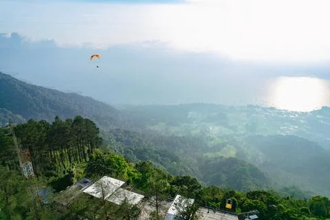Paragliding attraction 스톡 사진