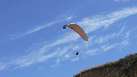 Paragliding on the background of blue sky. Live a healthy life. Be H3althy Stockbeeldmateriaal 275088116