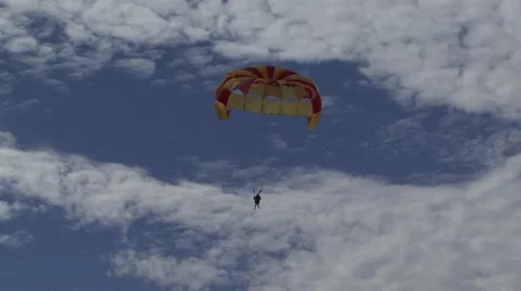 Paragliding in the Bahamas 動画素材 44545863
