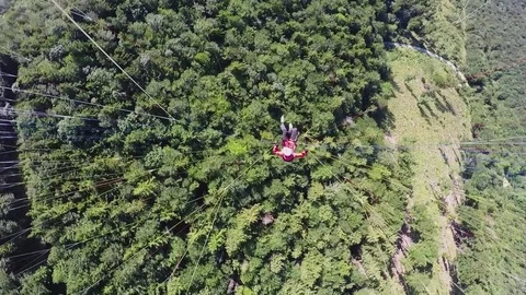 Paragliding Birdseye Video stock 79752817
