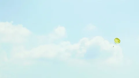 Paragliding in the Clouds Video stock 93460706