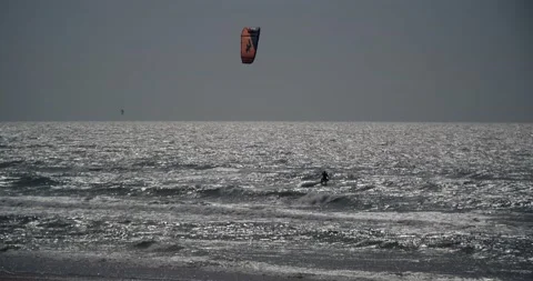 Paragliding in the Day Stock Footage 182590164