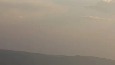Paragliding in the field 8 Stock Footage 309554603