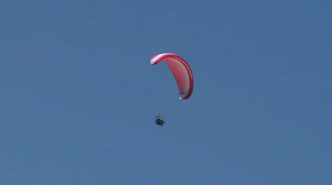 Paragliding fly 02 Stock Footage 488335
