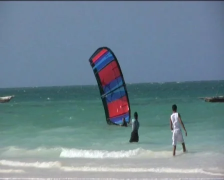 Paragliding fly  Stock Footage 551434