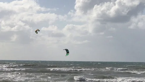 This is the paragliding Stock Footage 128132407