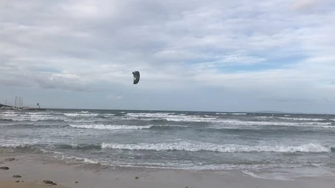 This is the paragliding Stock Footage 128132450