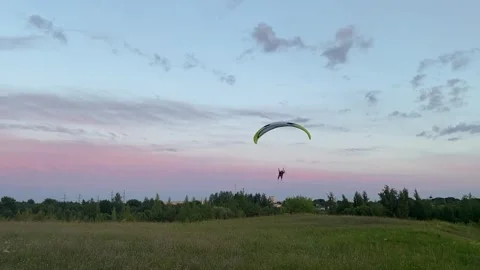 Paragliding  Stock Footage 248568496