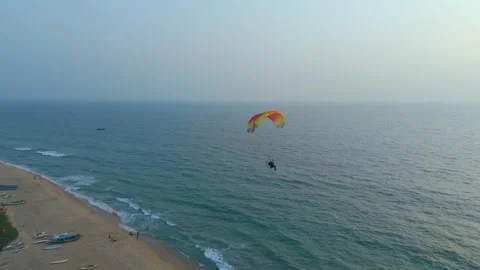 Paragliding Stock Footage 297945213