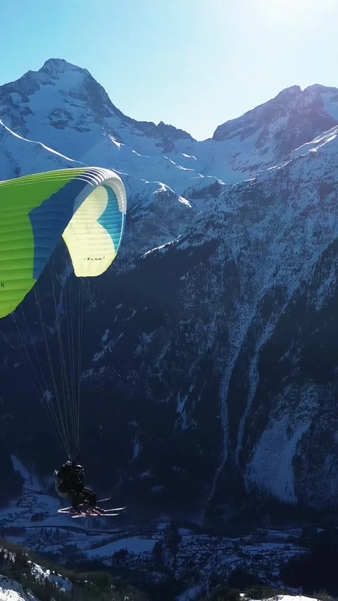 Paragliding Stock Footage 309558333