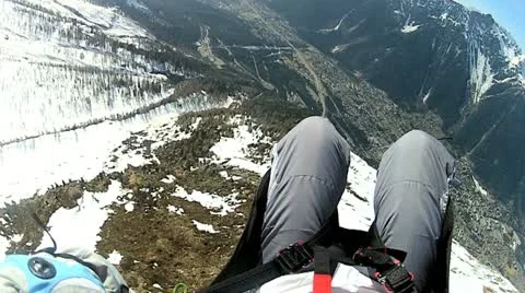 Paragliding in the high Alps, 動画素材 10908911