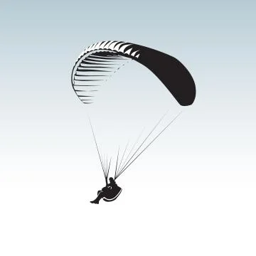 Paragliding Stock Illustration