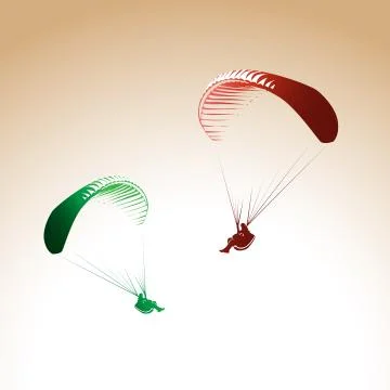 Paragliding Stock Illustration