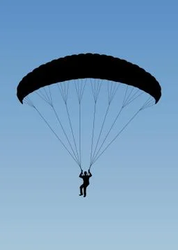 Paragliding Stock Illustration
