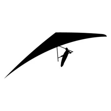 Paragliding man Stock Illustration