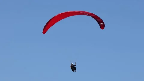 Paragliding Over Nambucca Heads Stockbeeldmateriaal 283810228