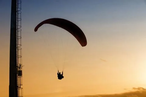 Paragliding Stock Photos