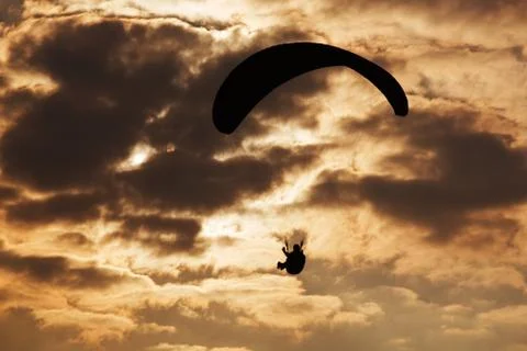Paragliding Stock-Fotos
