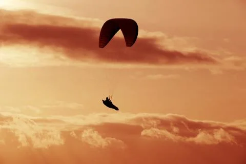 Paragliding Foto stock