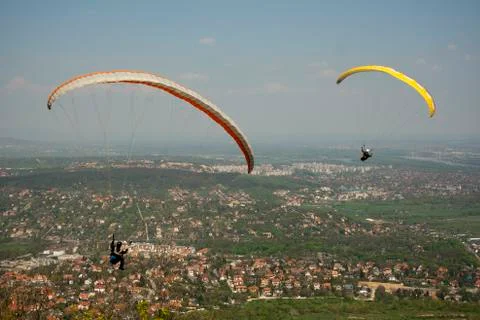 Paragliding Stock Photos